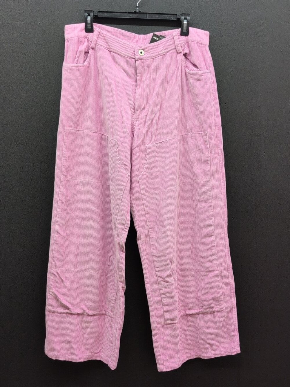 BoohooMAN Baggy Carpenter Corduroy Trousers Men's Medium Pink NWT
